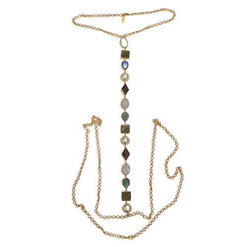 Multi Stone Body Chain Calming Cool